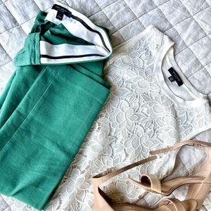 Ann Taylor Kelley Green Pants